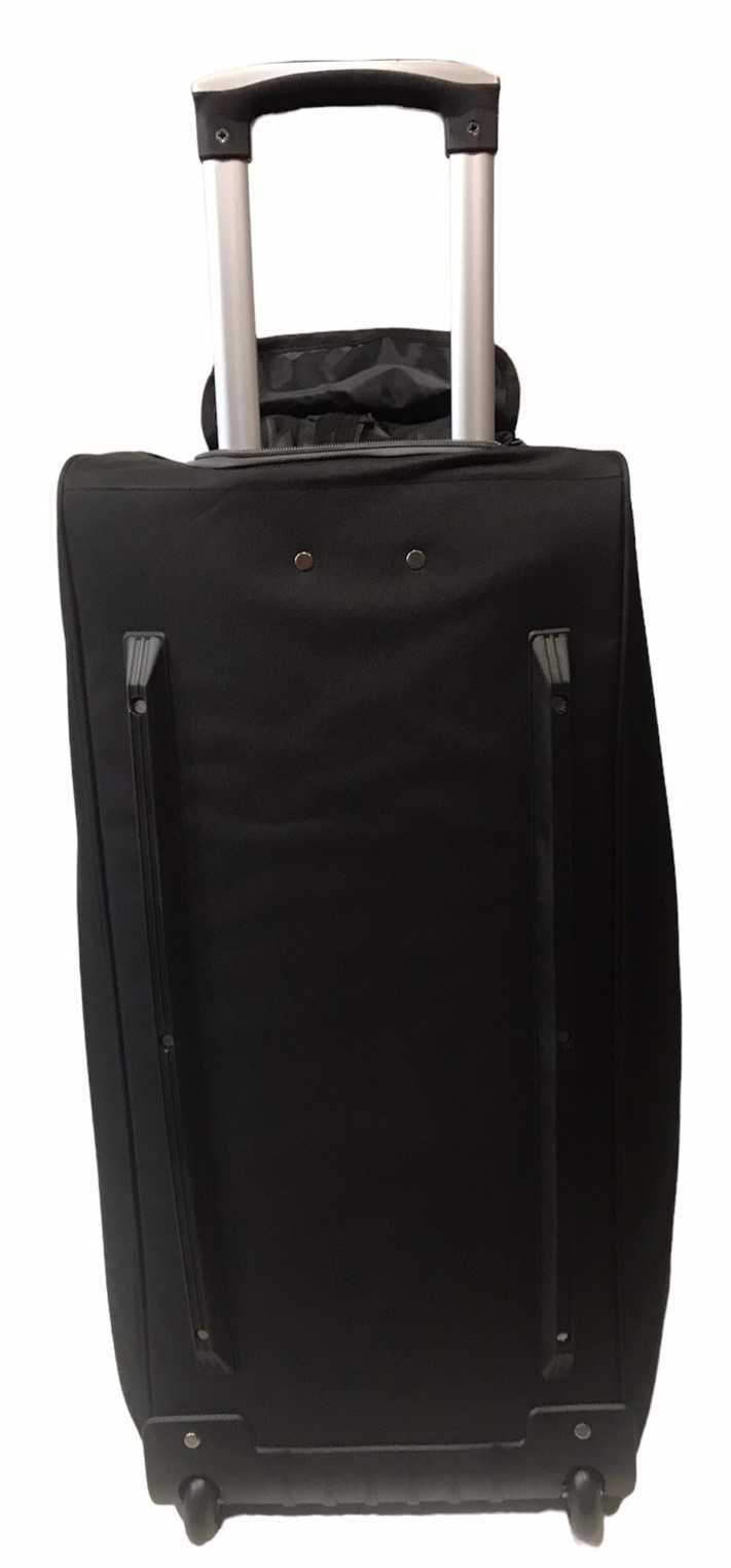 Большая сумка на колесах с телескопической ручкой 159-30 черно-серая