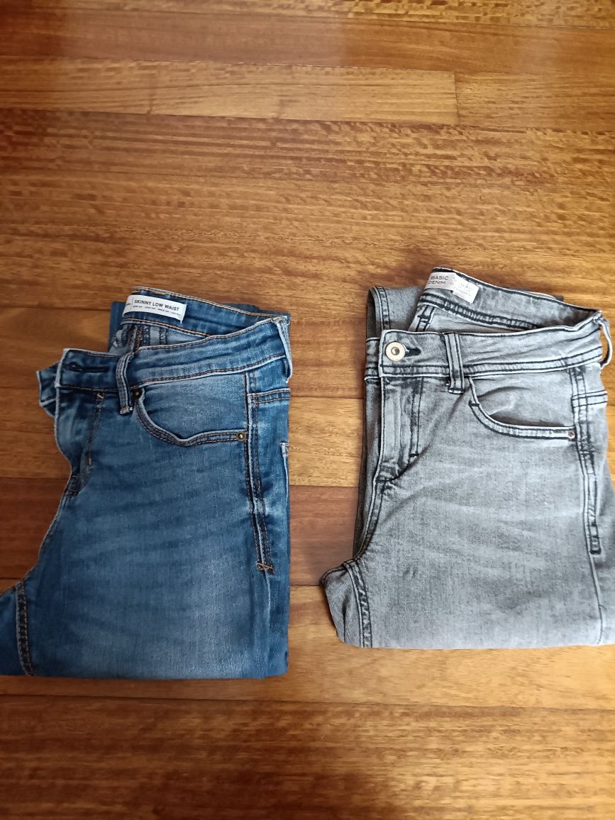 Calças de ganga skinny Zara e Stradivarius 34