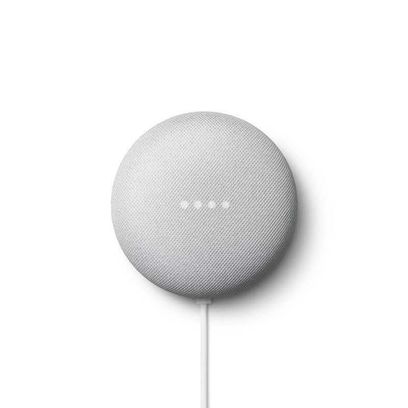 Assistente Virtual Google Nest Mini (Branco Giz e Preto Carvão)