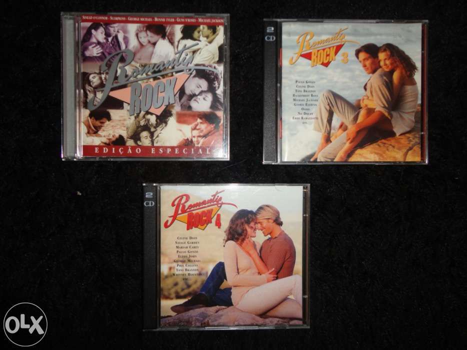 CD's Romantic Rock Albuns 1, 3 e 4