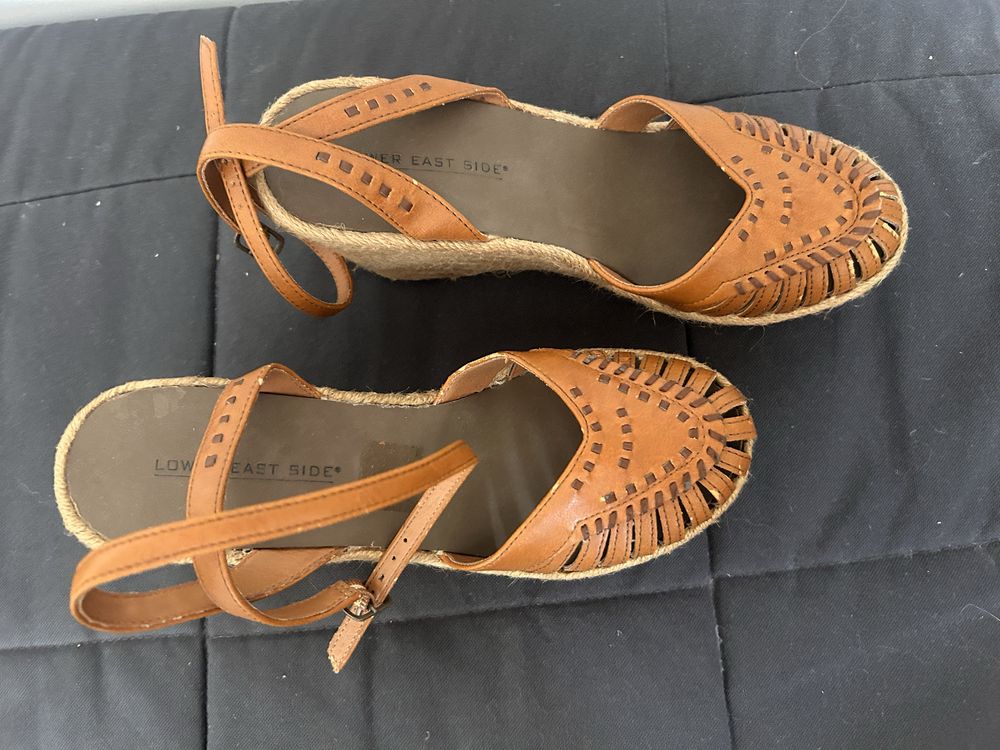 Sandaly na koturnie boho style rozm 38