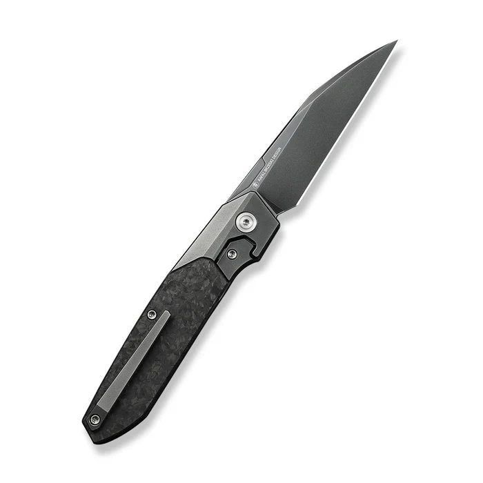 Nóż składany WeKnife Brr15 Gray Titanium/Shredded Carbon Fiber,