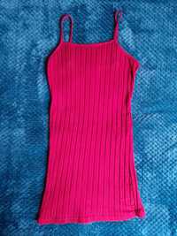 Sukienka mini Shein S / XS burgundowa czerwona