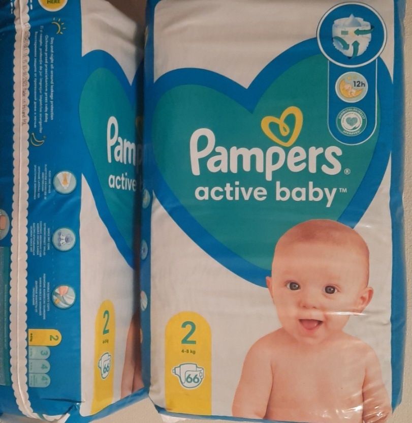 Pampers active baby, памперси 1