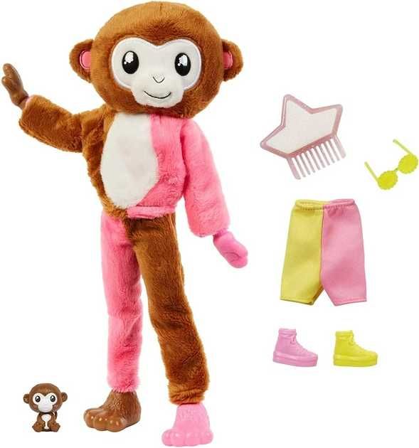 Лялька Barbie Cutie Reveal Doll Monkey Plush Costume Барбі Мавпочка