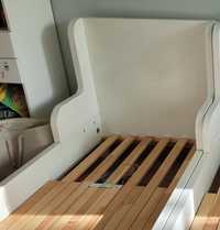 Łóżko rozsuwane Ikea Busunge białe