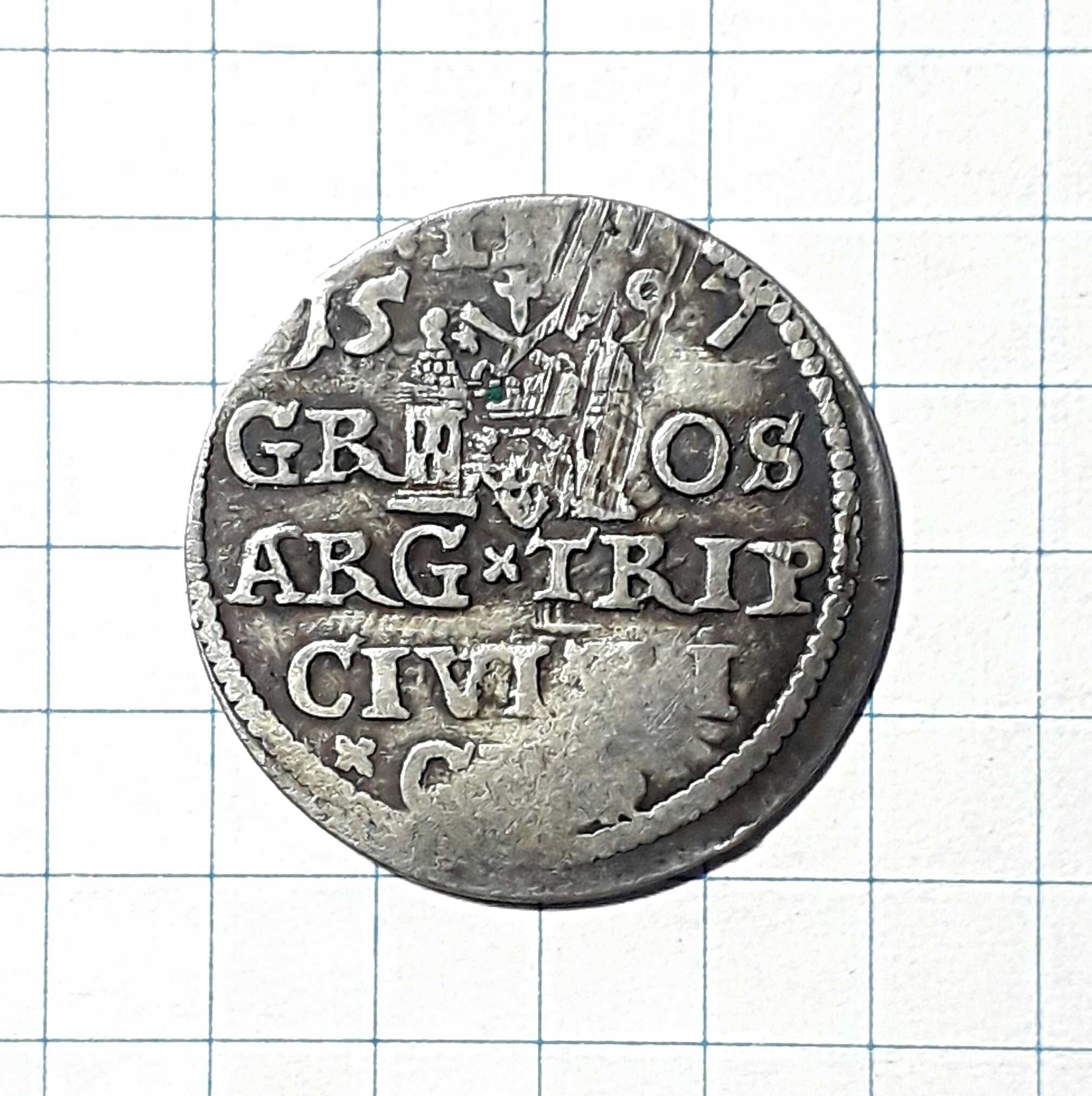 Монета 1597 года.Серебро.