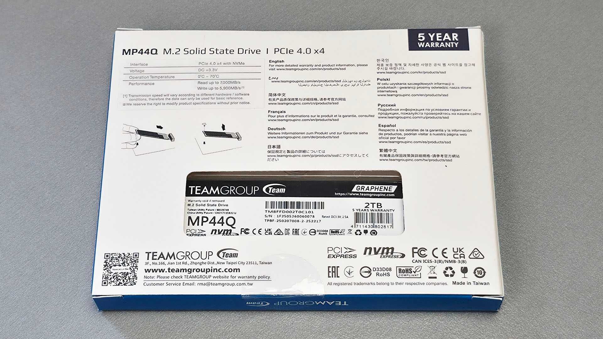 TeamGroup MP44Q 2TB NVMe M.2 2280 SSD