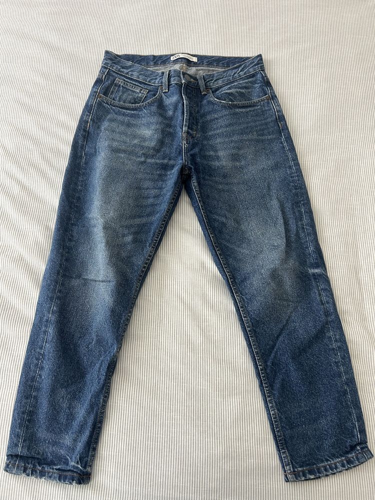 Calcas Zara Azuis Escuras 38