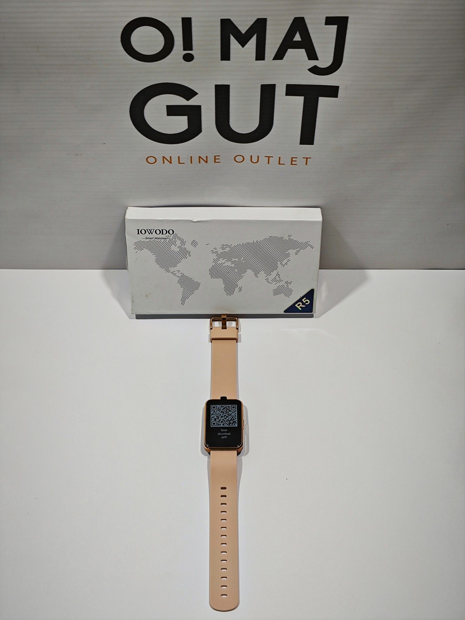 Iowodo R5 Smartwatch Zegarek Sportowy Różowy