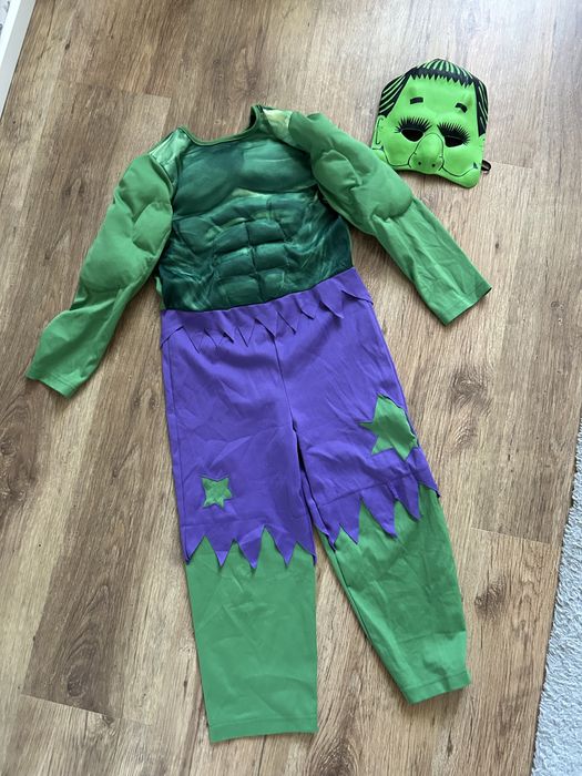 Kostium przebranie maska HULK r 122 hm