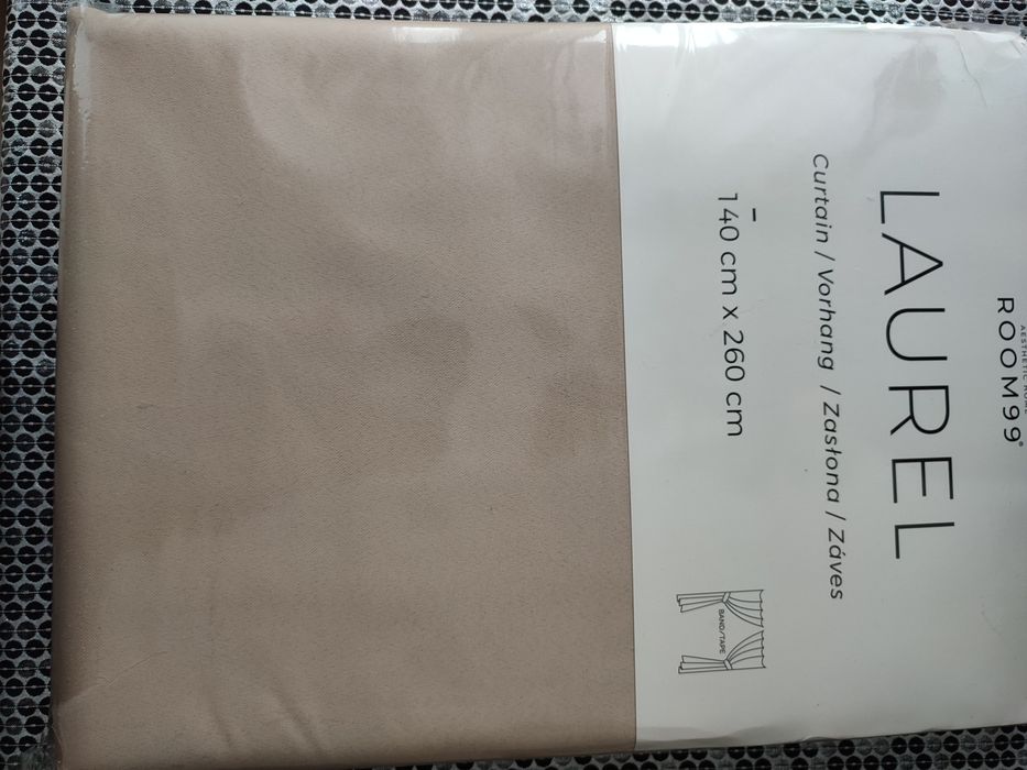 Okazja! Zasłony zaciemniające LAUREL marki ROOM99, 140x260cm, 5 szt.