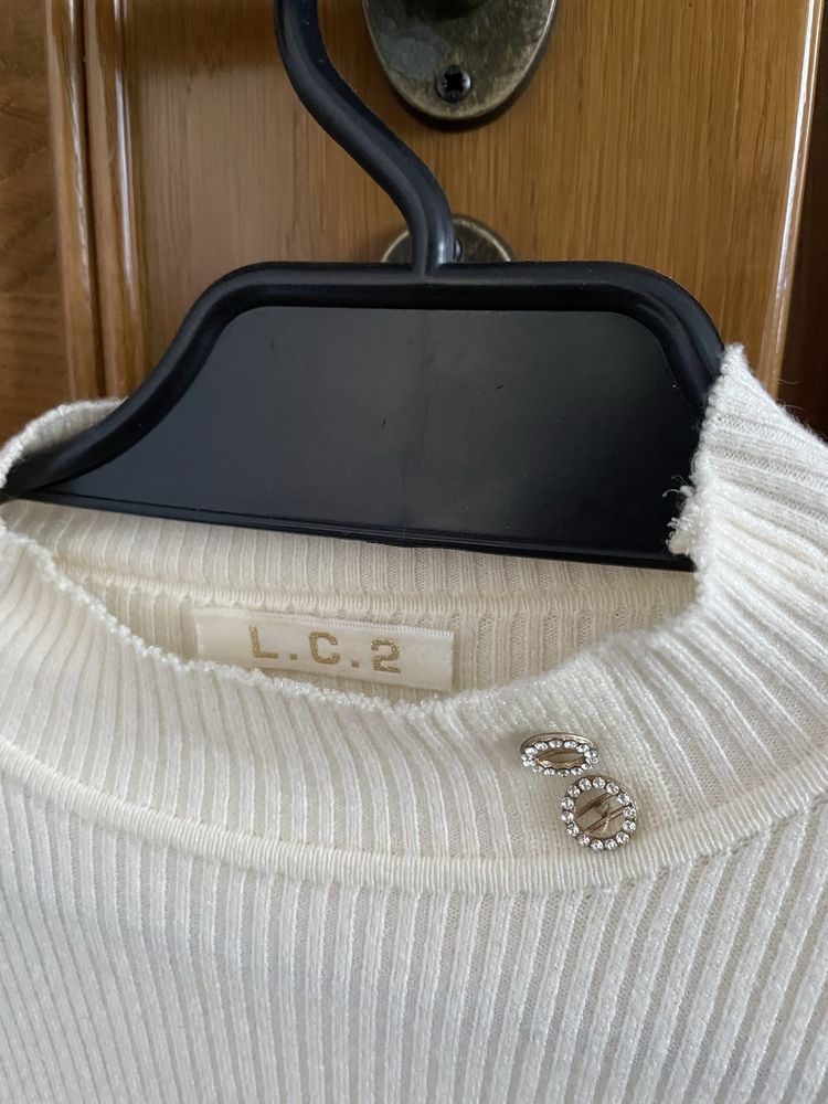 Sweter z długim rękawem półgolf