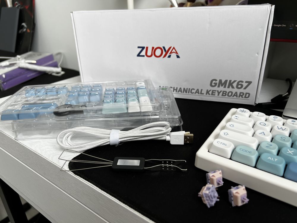 Zuoya gmk67 klawiatura mechaniczna custom MOA, mmd princess