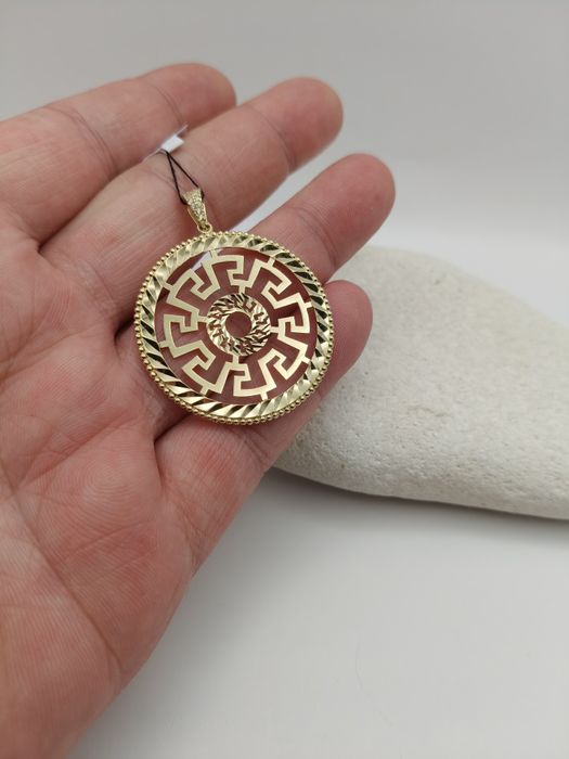 Złota Zawieszka Wzór Grecki Pr.585 Nowa Zapraszamy