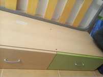 Cama dupla com 3 gavetas