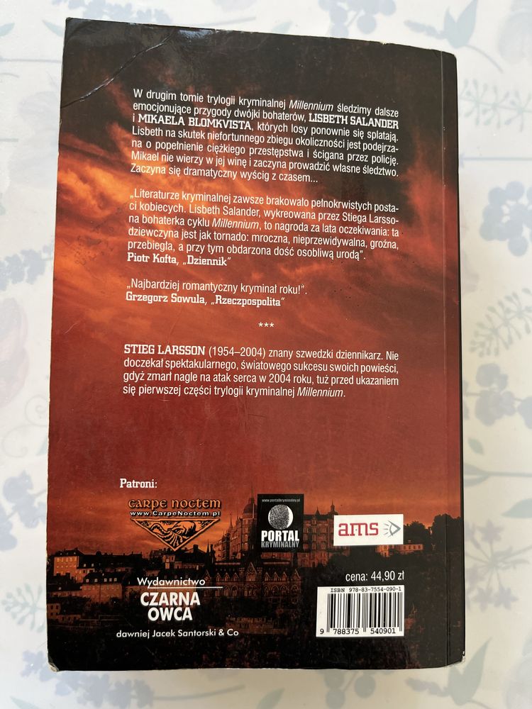 Stieg Larsson Dziewczyna, która igrała z ogniem