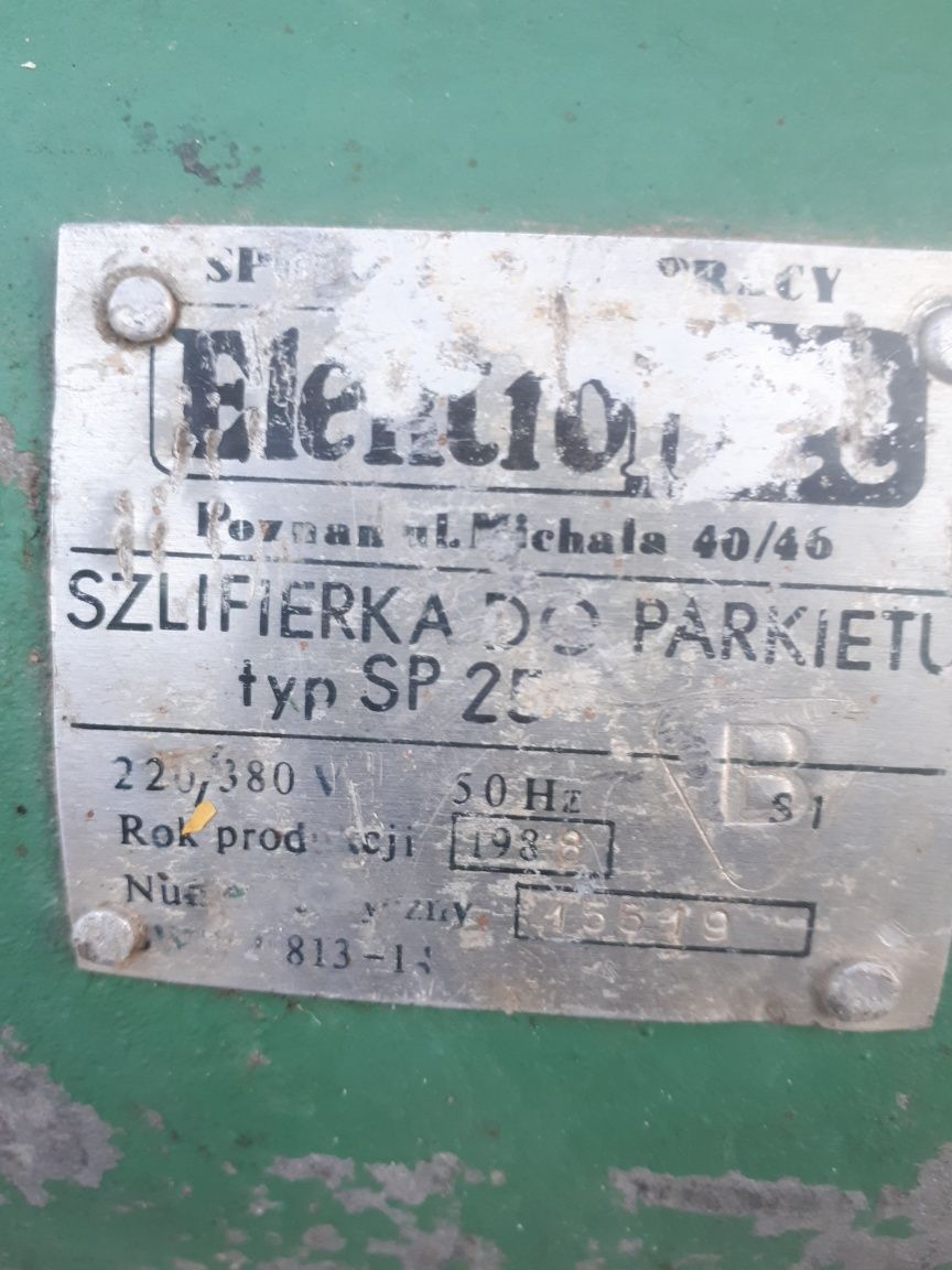 Cykliniarka / szlifierka do parkietu