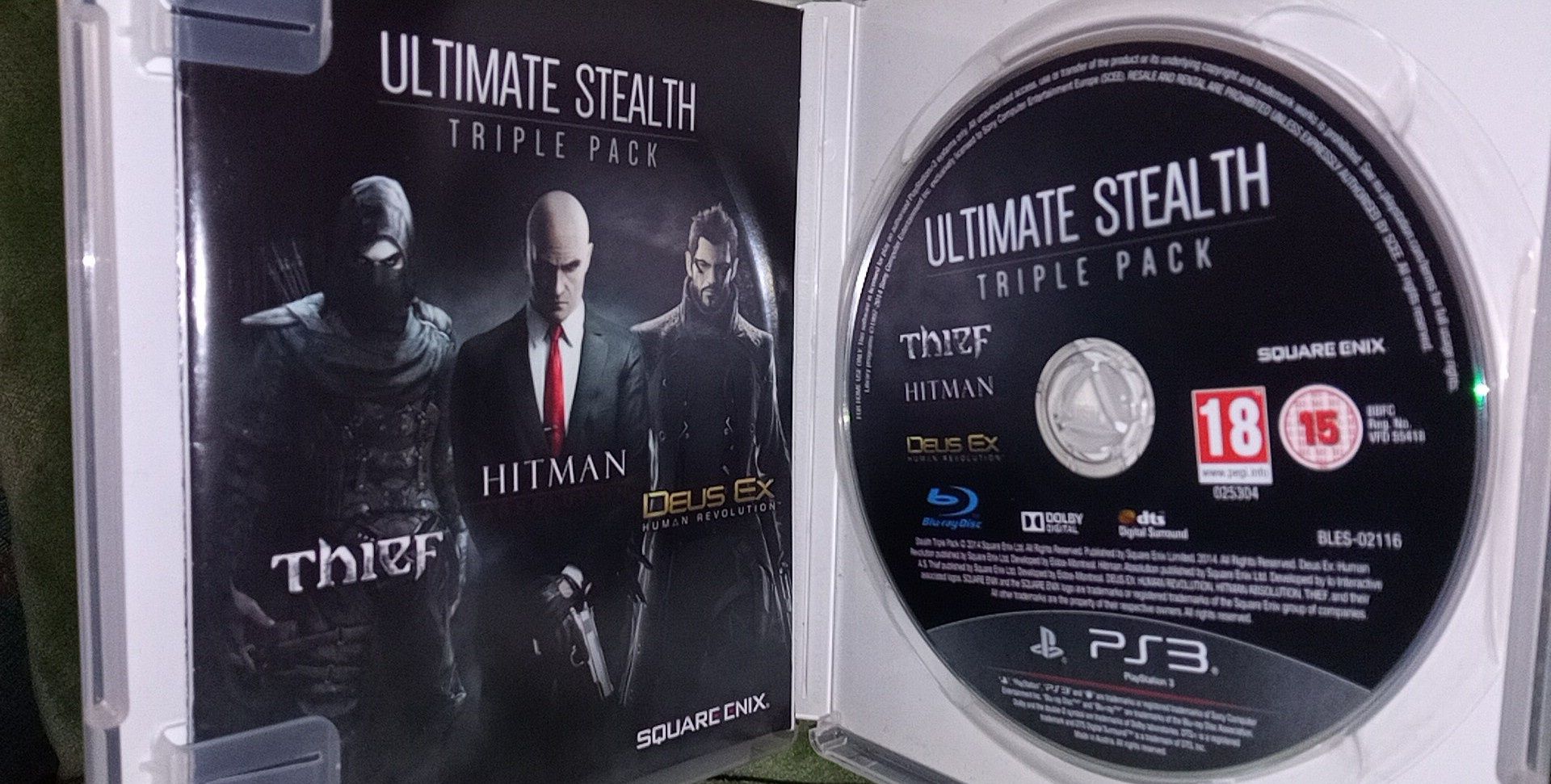 PS3•3Jogos -Ultimate Stealth.Triple Pack: Thief+Hitman+Deus Ex