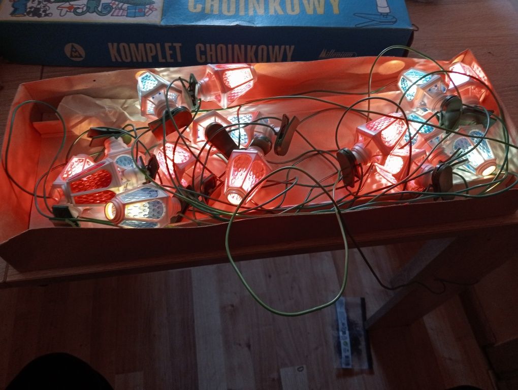 Lampki choinkowe z PRL