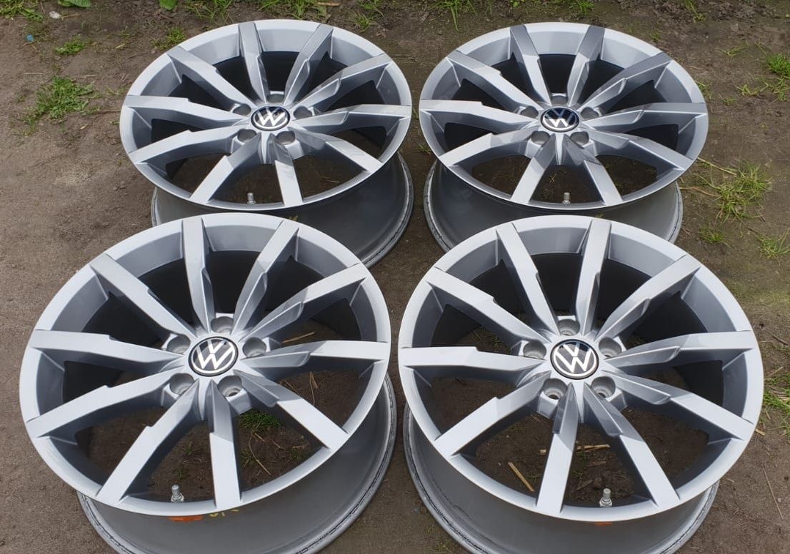 Alufelgi 18" Volkswagen 5x112 Monterey grafitowe oryginalne + czujniki