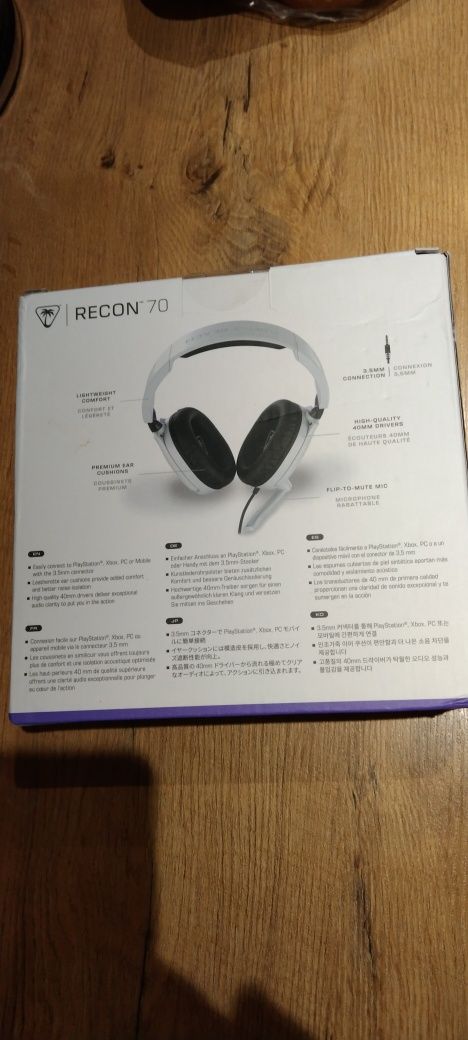 Słuchawki gamingowe z mikrofonem TURTLE BEACH Recon 70 Playstation Xbo