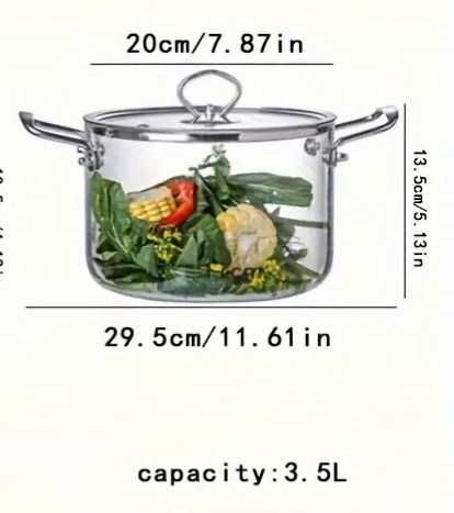 Szklany garnek. pojemność 3,5l