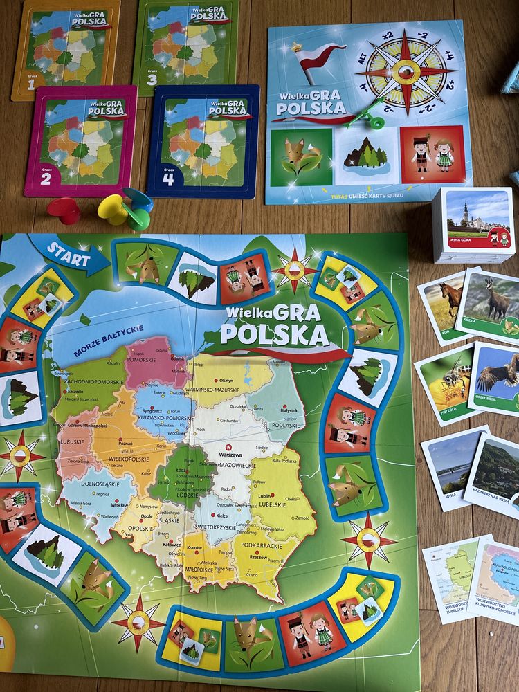 Gra edukacyjna planszowa Wielka Gra Polska, 6+