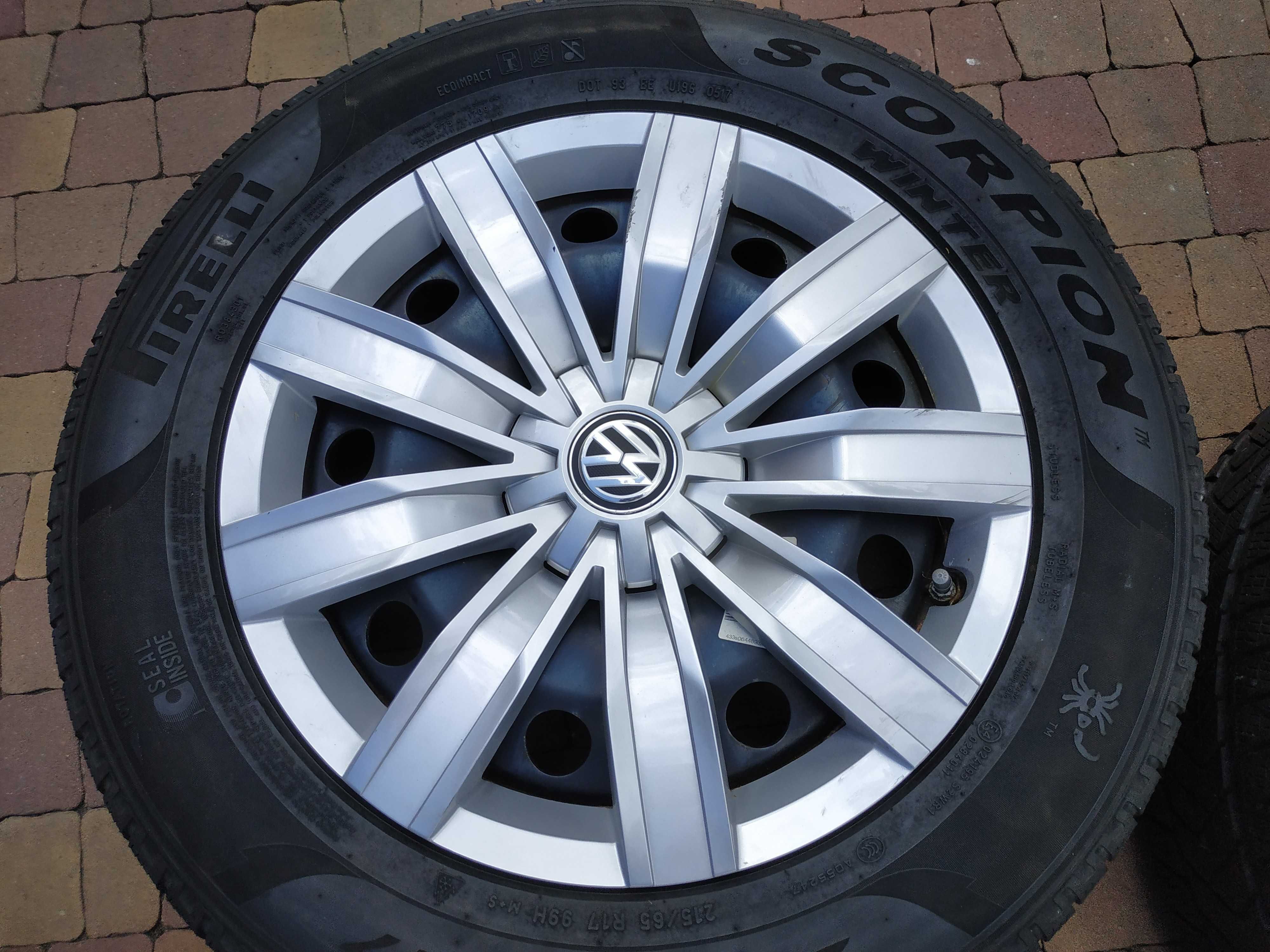 2097. Kołpaki 17" Vw Volkswagen Tiguan T-roc Touran oryginał komplet