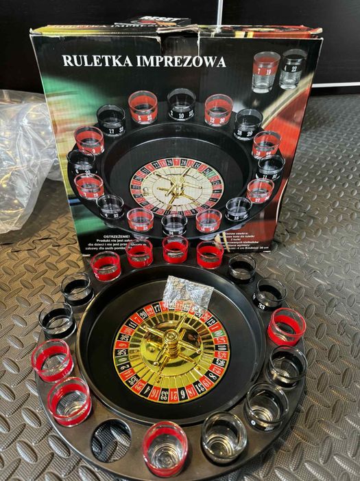 Ruletka imprezowa z kieliszkami