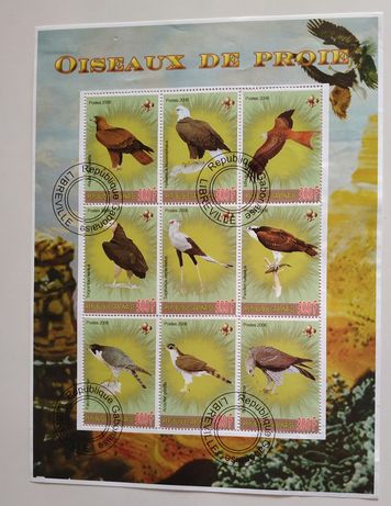 Kolekcjonerska seria znaczków z Gabonu.