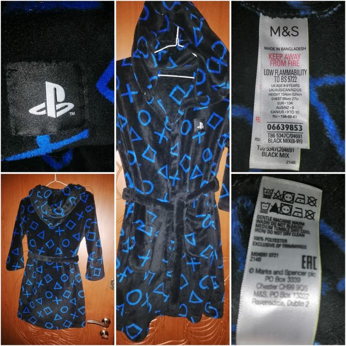 Детский халат Mincraft. Spider-man. Миньоны. StarWars. Playstation.