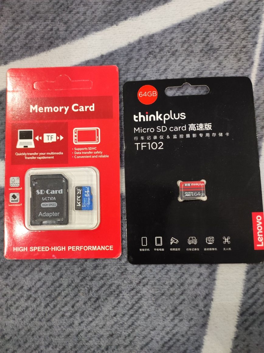 Высокоскоростные карты памяти MicroSD на 64 та 32GB