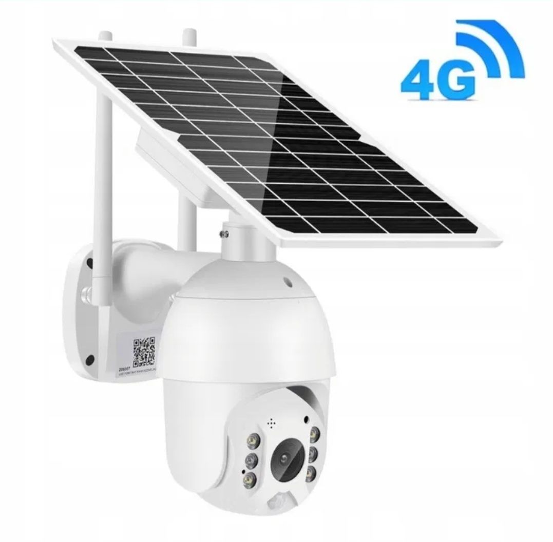 Kamera GSM 4G Obrotowa Solarna 4MPX Monitoring Bezprzewodowy bez WIFI