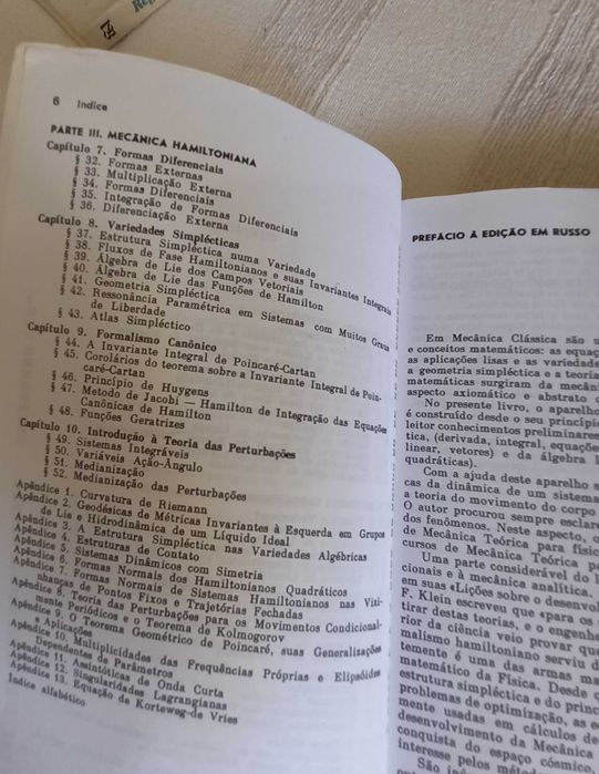 Livro Métodos Matemáticos da Mecânica Clássica