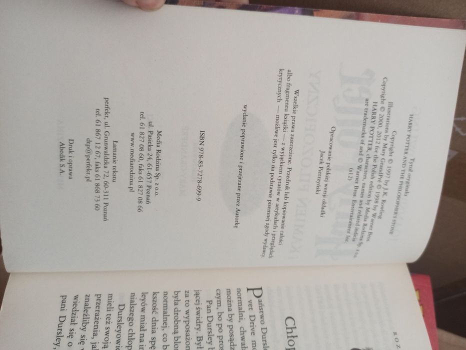 Harry Potter 1-7 Rowling Media Rodzina stare wydanie