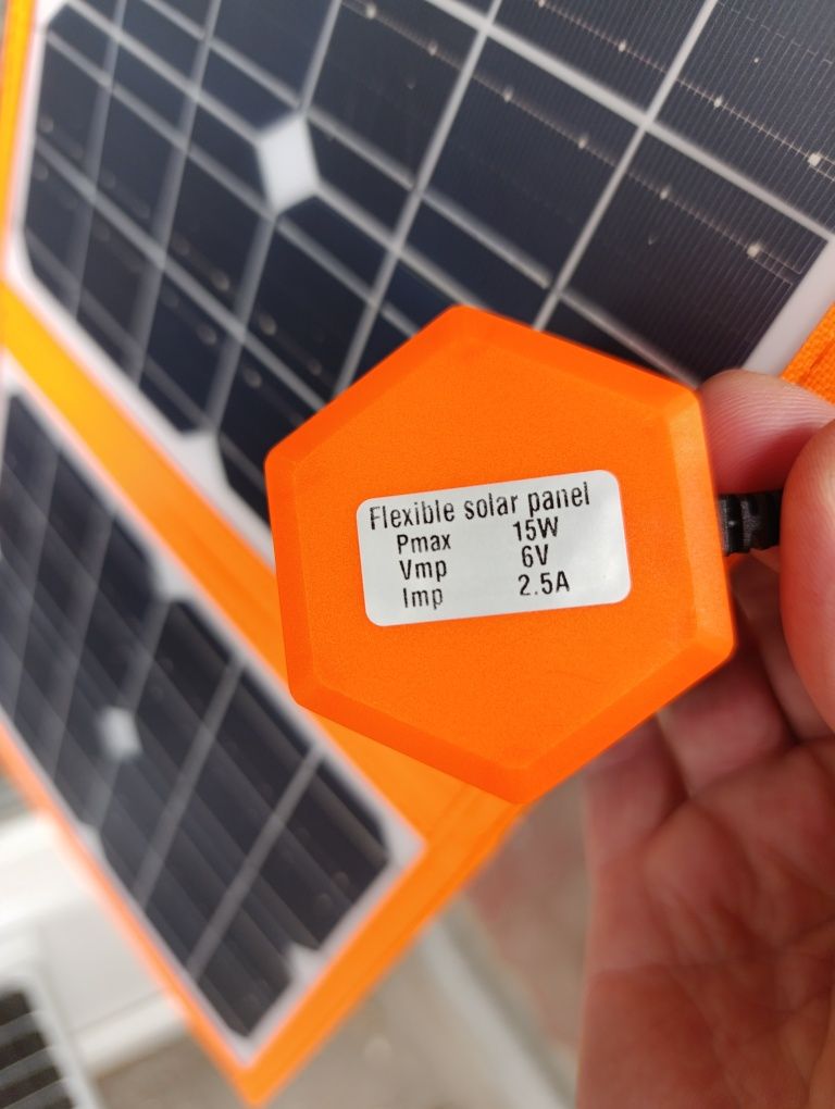 Сонячна панель 15w Солнечная зарядка 3 usb складная портативная Solar