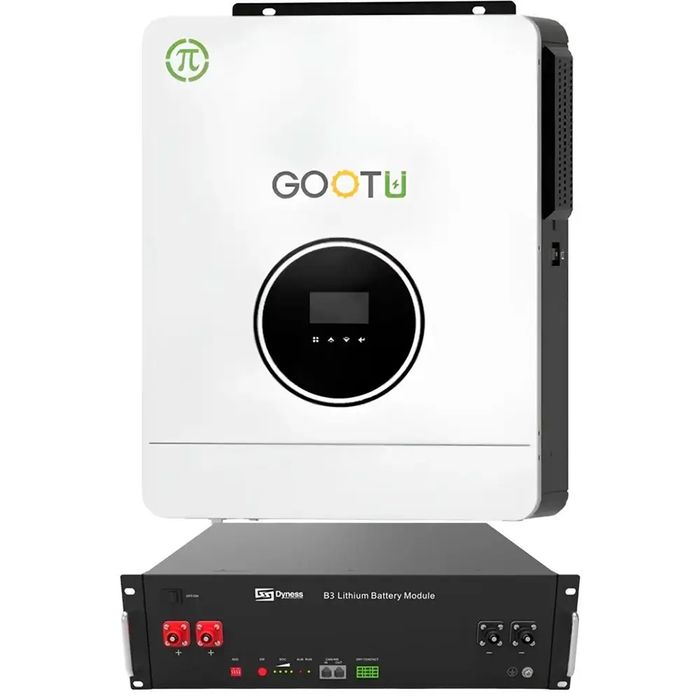 Комплект! Гібридний інвертор Gootu + акумулятор Dyness B3 LiFePO4 48V