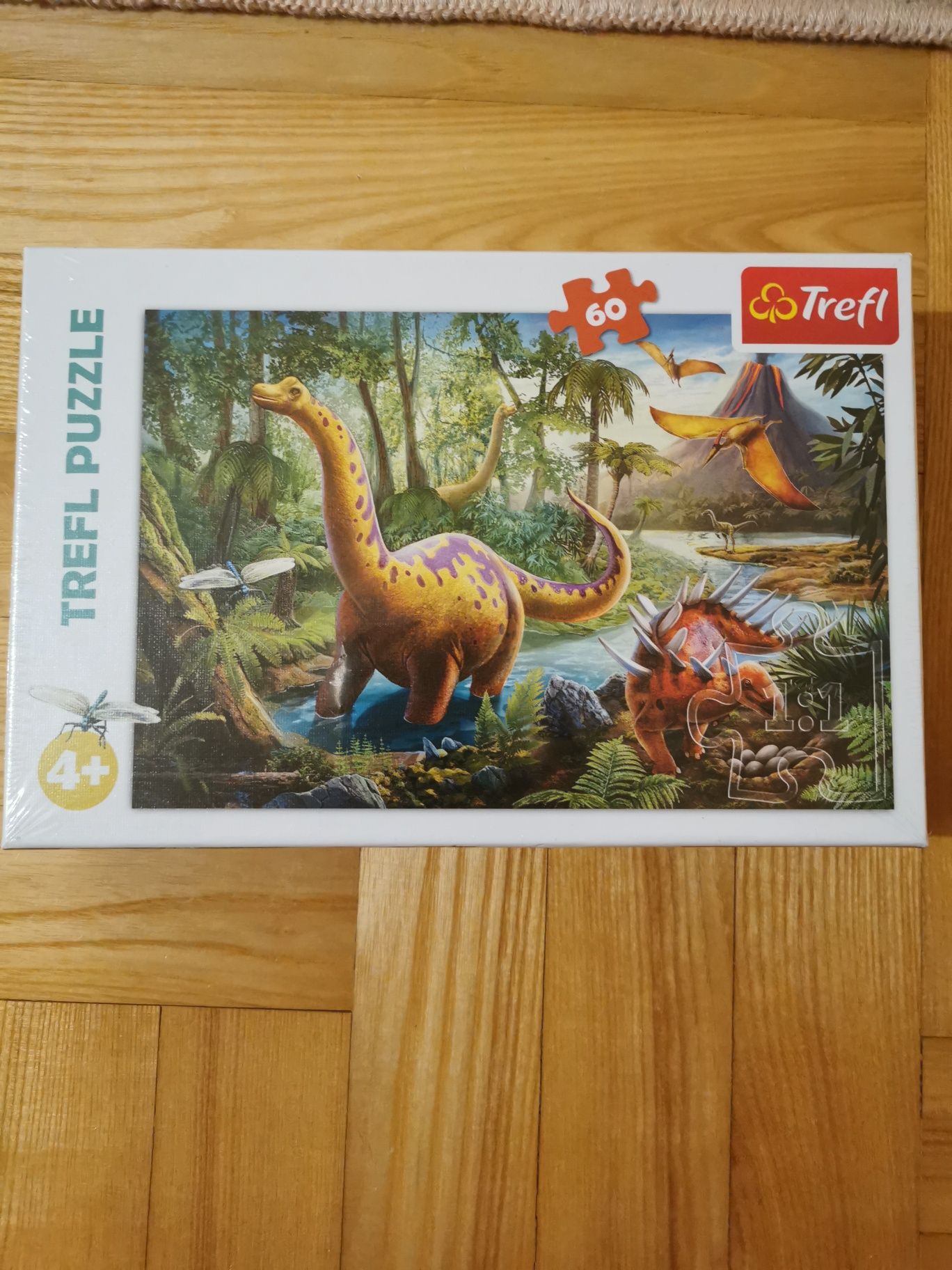 Puzzle Trefl 60, nr 17319, Wędrówka dinozaurów
