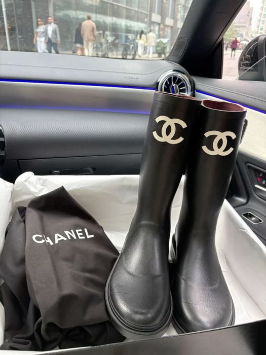 Сапоги чоботи chanel 36 наявності
