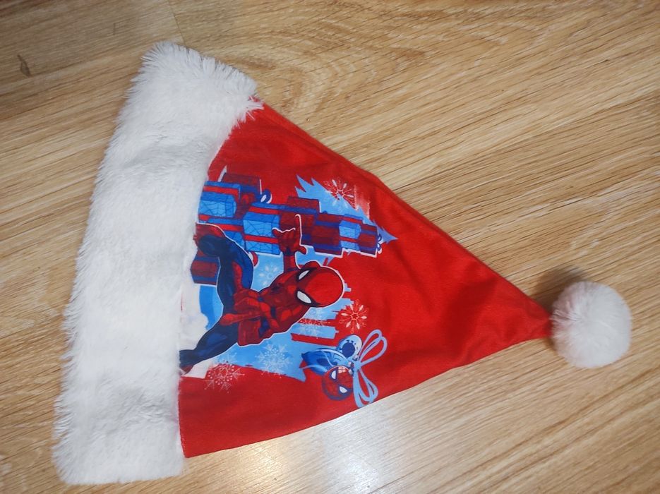 Czapka mikołaj spidermen