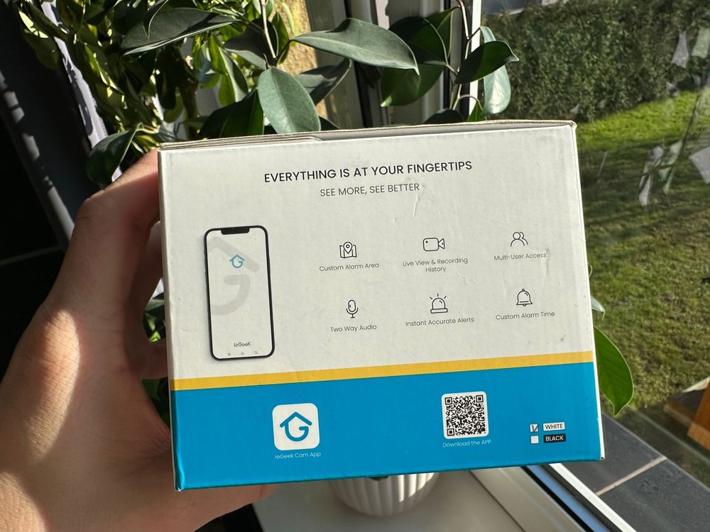 Kamera Iegeek 2k Battery security camera biała TOMI-TECH