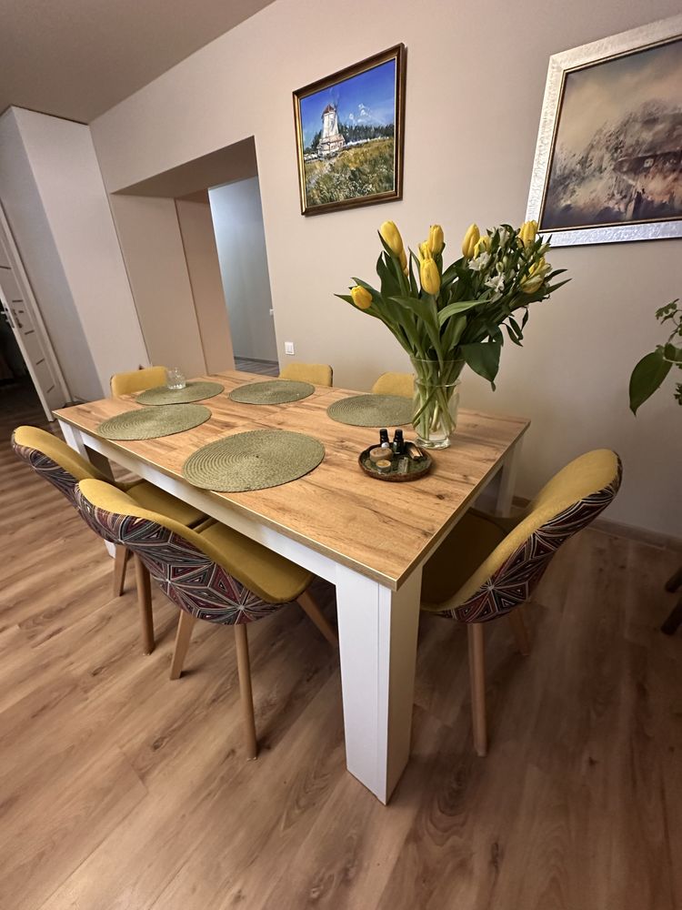 Stół rozkładany  dł 160+80/szer 90x/wys75