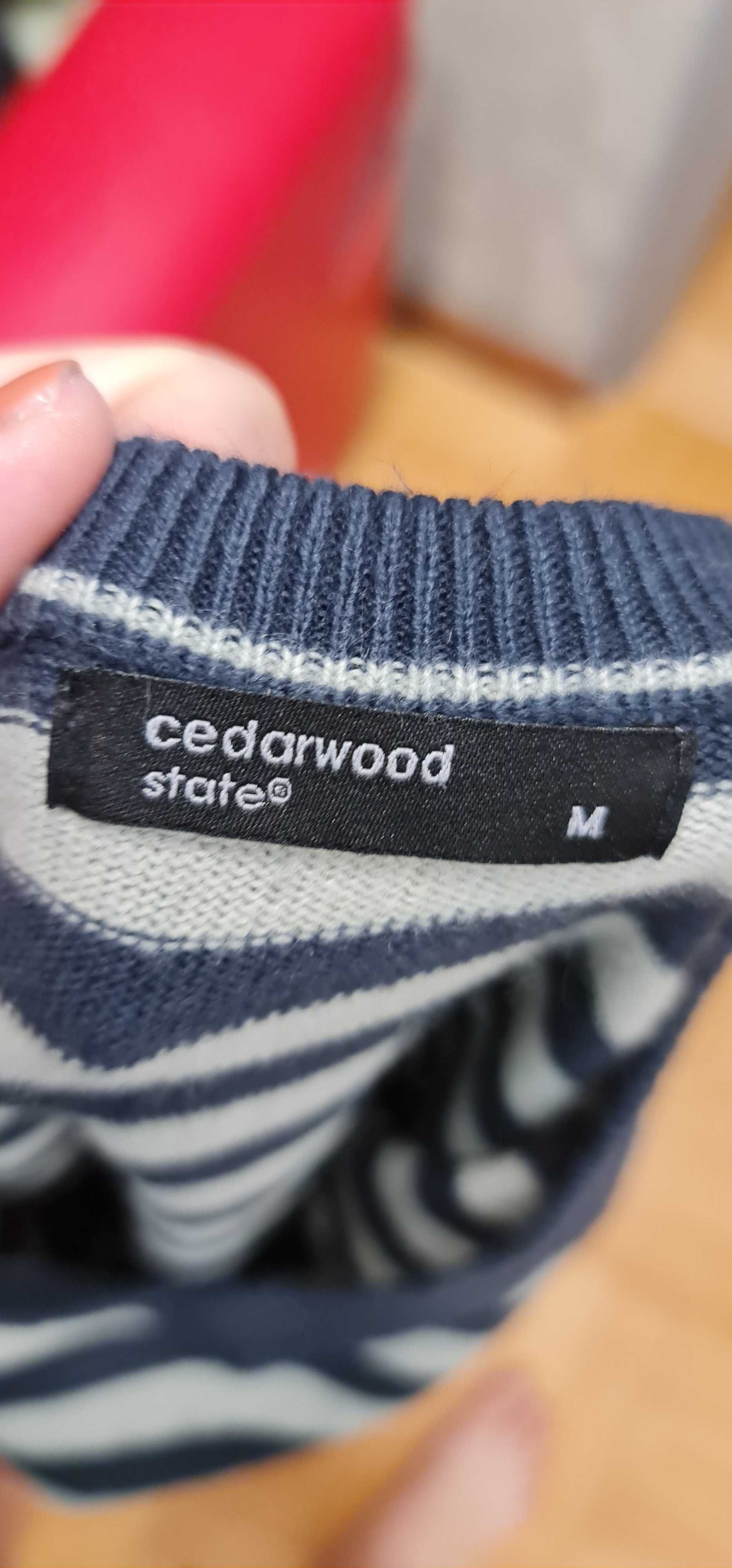 2642 Sweter w marynarskie Paski Cedarwood State rozmiar S