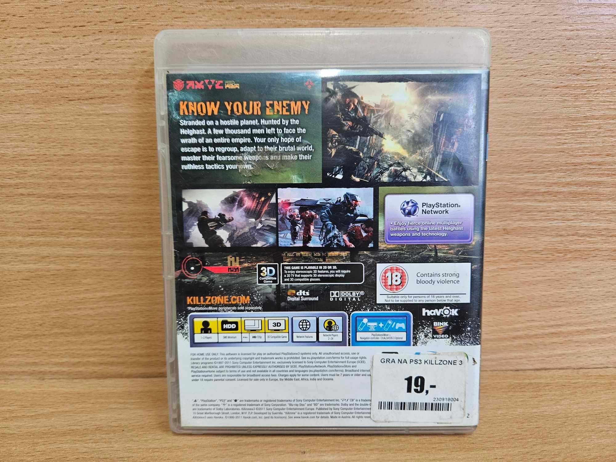 Gra na PS3 Killzone 3