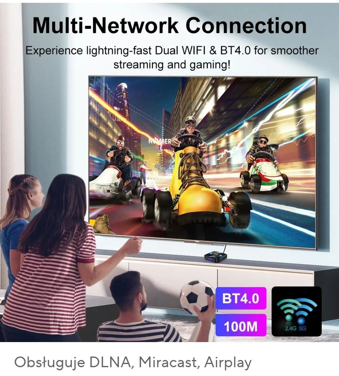 Android 13 Box TV 4Gb RAM / 64Gb pamięć wew