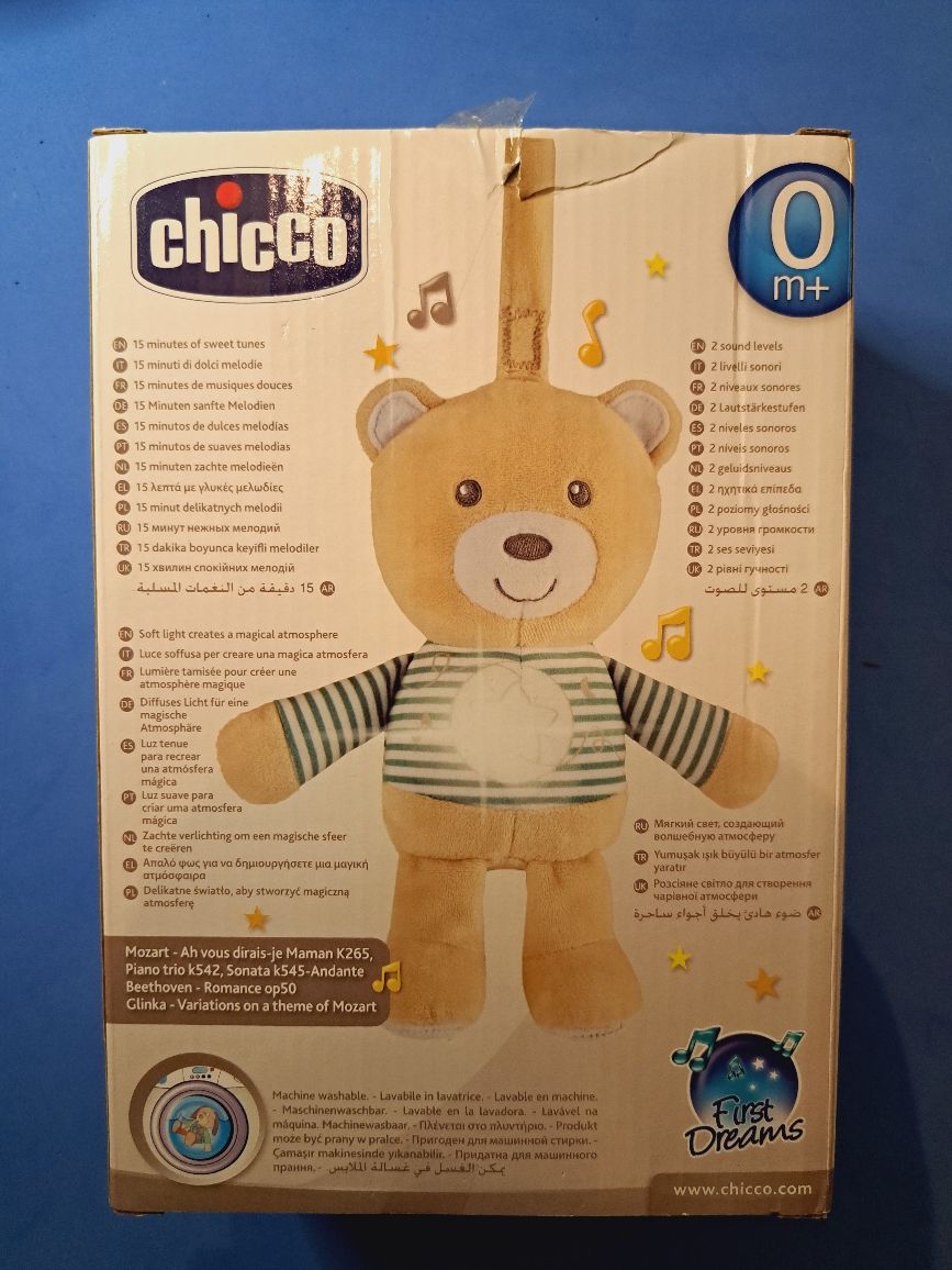 Chicco- muzyczny miś z lampką +Gratis