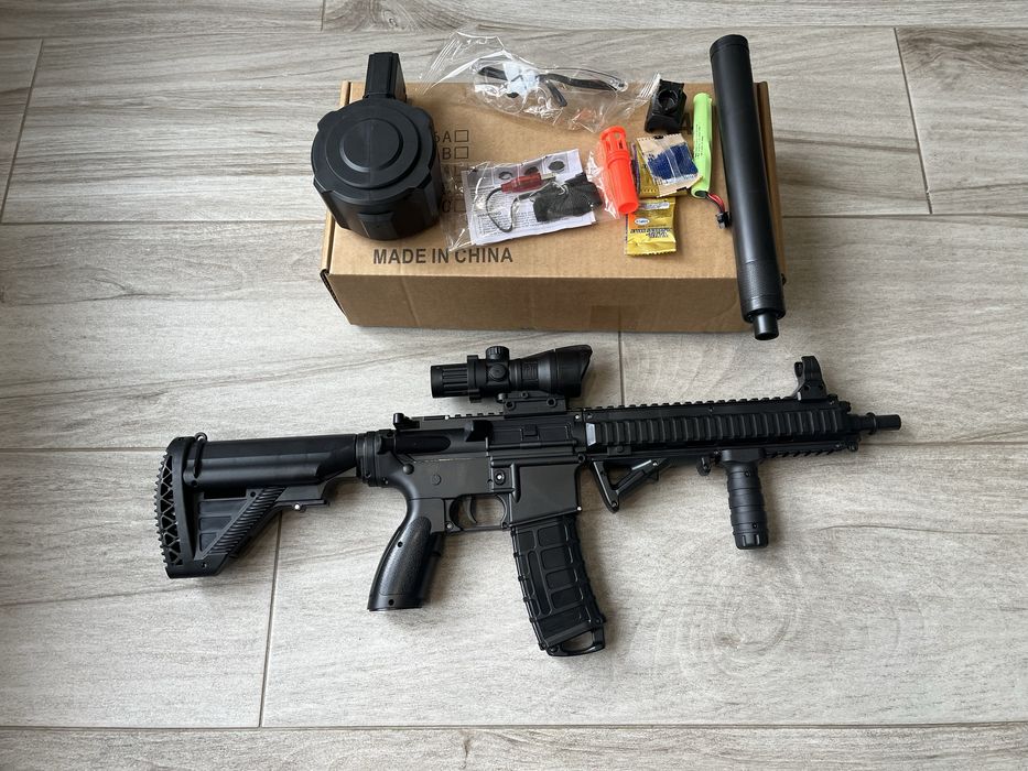 Автомат на орбизах М4А1, гель бластер на орбизах , детский автомат