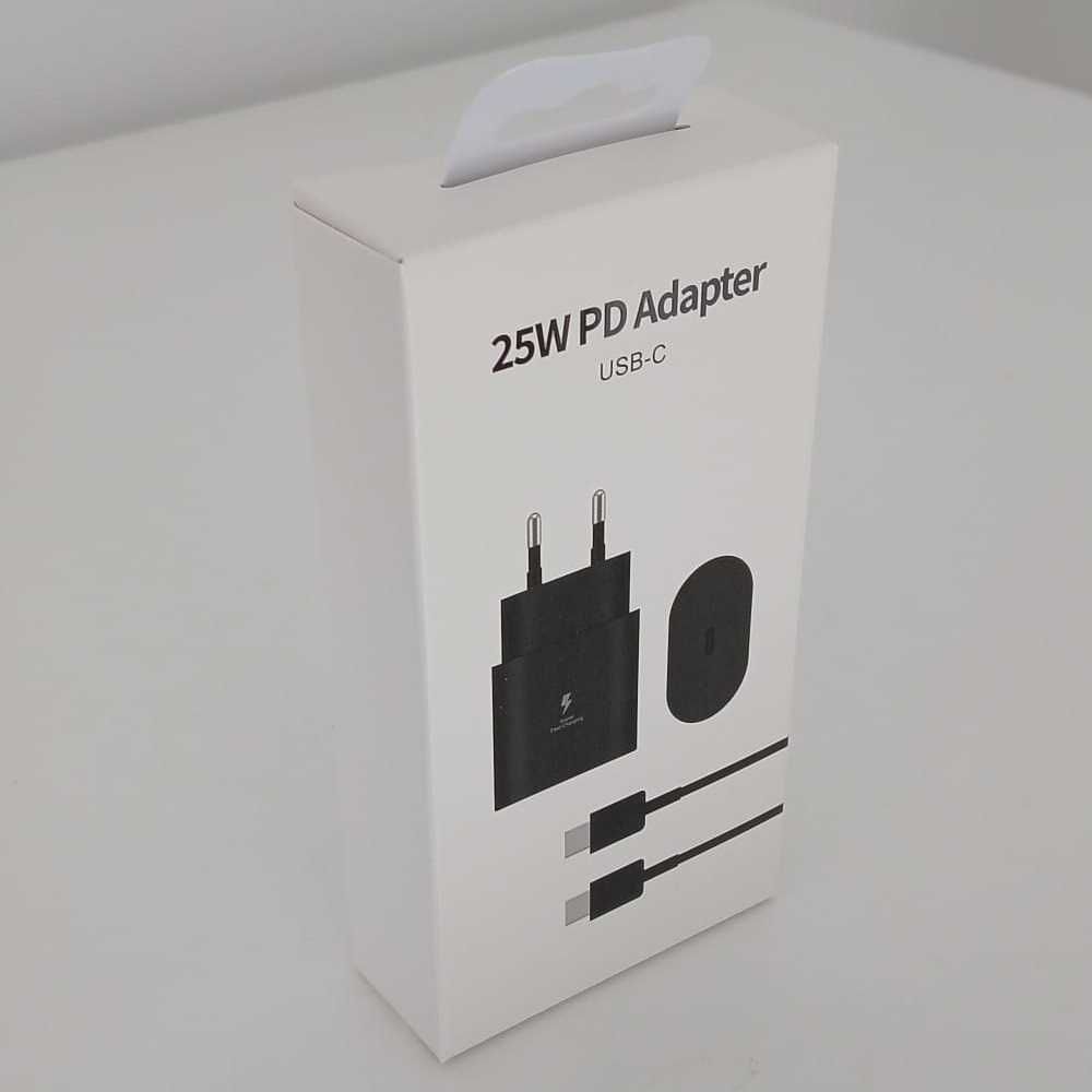 Szybka ładowarka do telefonu SAMSUNG Kostka PD 25W + Kabel USB-C 1m