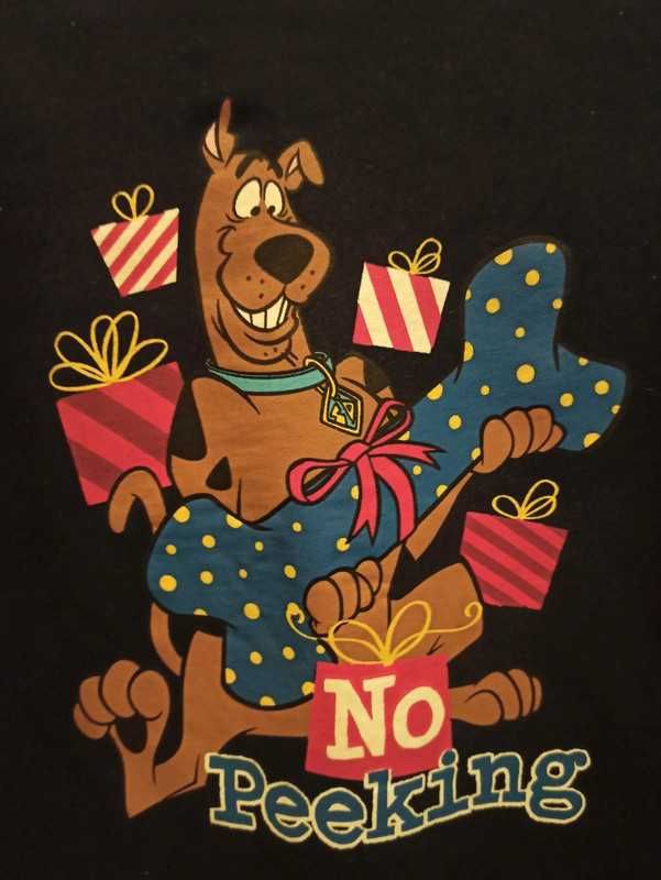 Śliczna, granatowa, świąteczna bluzeczka Scooby Doo 122